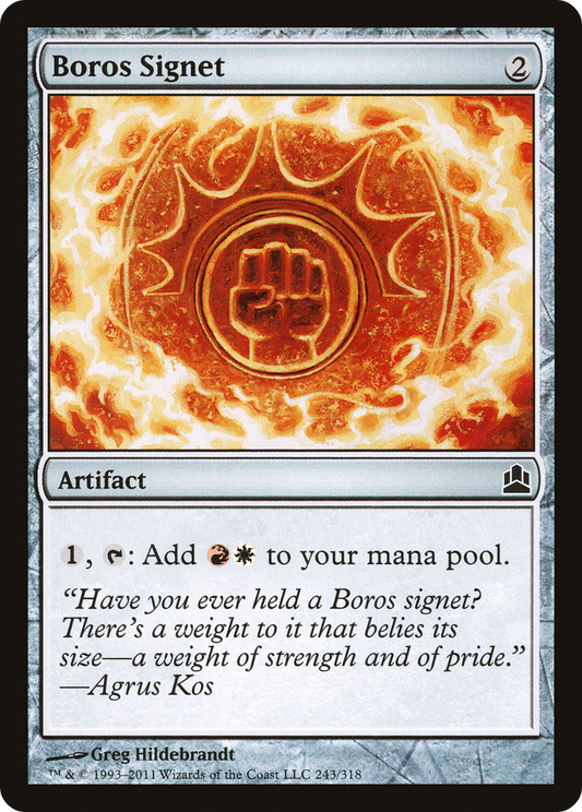 Boros Signet (CMD) #243 [EN/N] s/o
