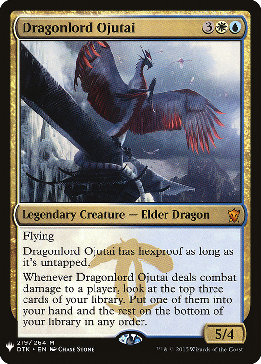 Dragonlord Ojutai (PLST) #DTK-219 [EN/N] s/o