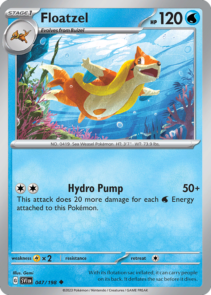 Floatzel (SVI) #047 [EN/N] s/o