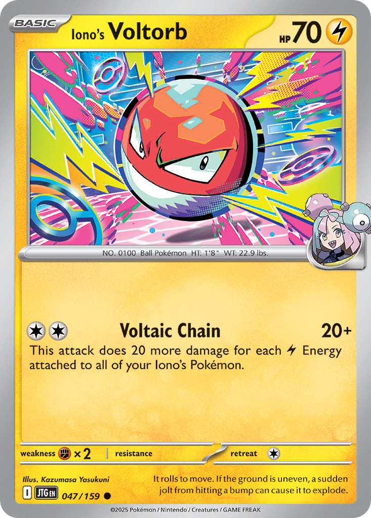 Iono's Voltorb (JTG) #047 [EN/N] s/o