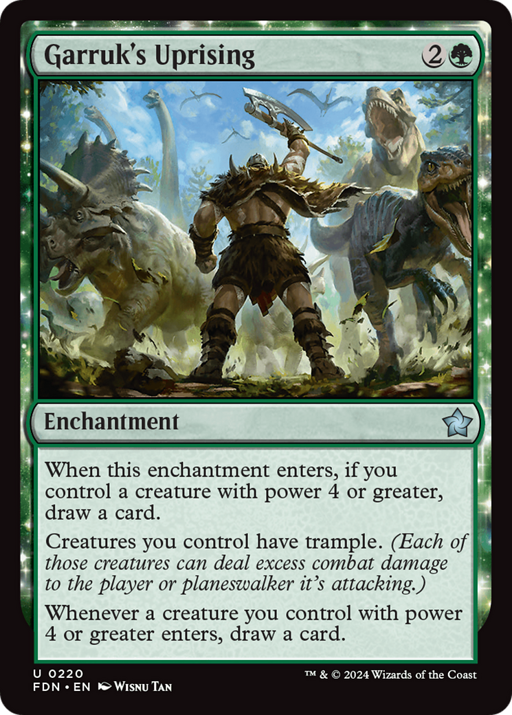 Garruk's Uprising (FDN) #220 [EN/N] s/o