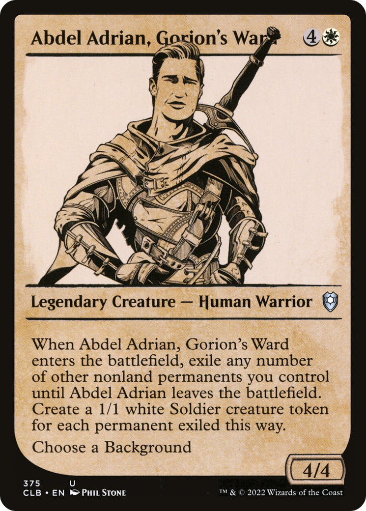 Abdel Adrian, Gorion's Ward (CLB) #375 [EN/N]