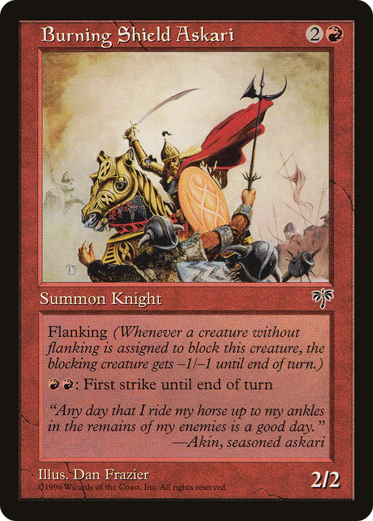 Burning Shield Askari (MIR) #162 [EN/N]