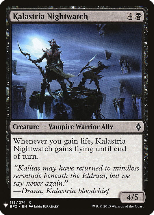Kalastria Nightwatch (PLST) #BFZ-115 [EN/N]