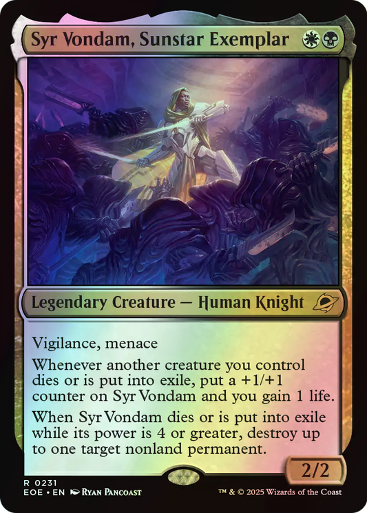Syr Vondam, Sunstar Exemplar (EOE) #231 [EN/F] s/o