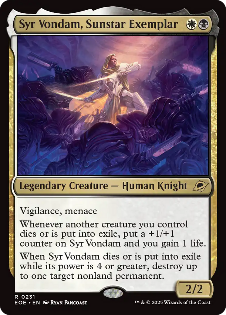 Syr Vondam, Sunstar Exemplar (EOE) #231 [EN/N] s/o