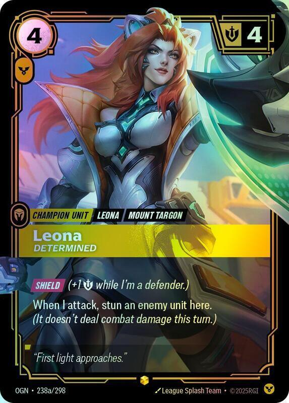 Leona, Determined (Alternate Art) (OGN) #238a [EN/F]