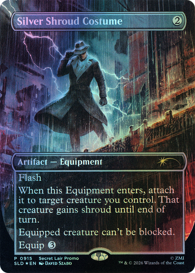 Silver Shroud Costume (SLD) #915 [EN/F] s/o