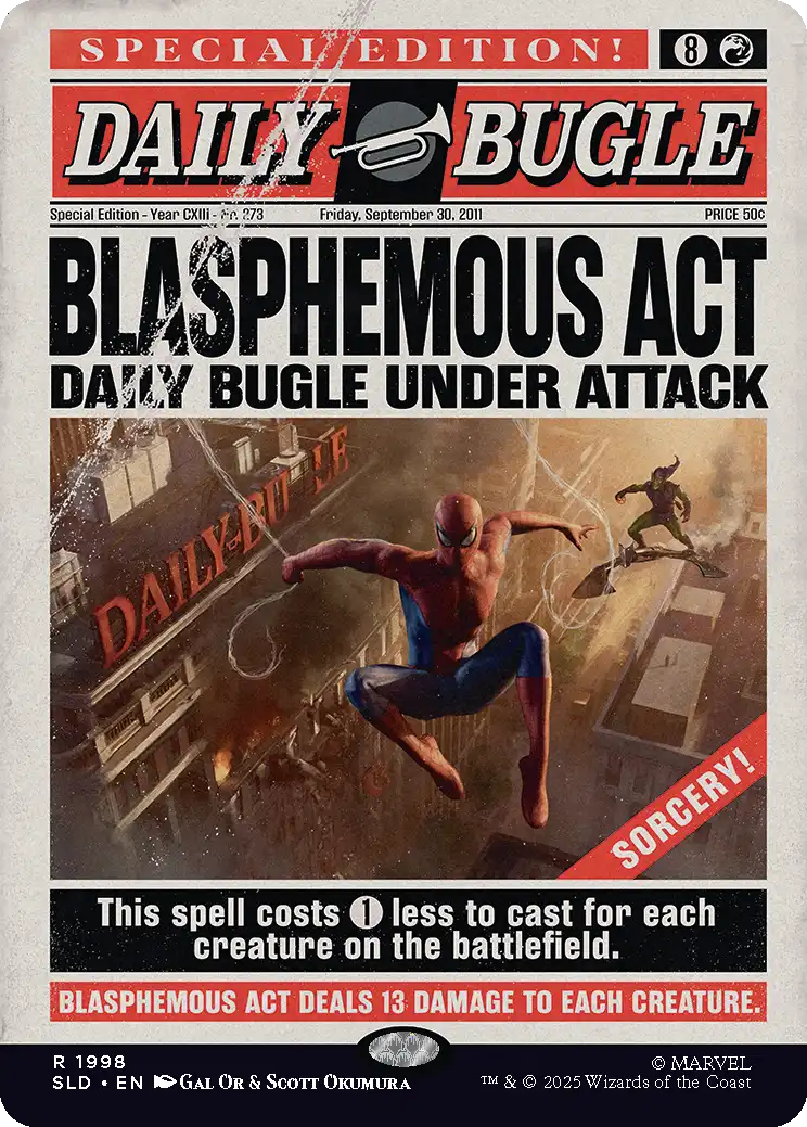 Secret Lair x Marvel's Spider-Man: Daily Bugle Breaking News