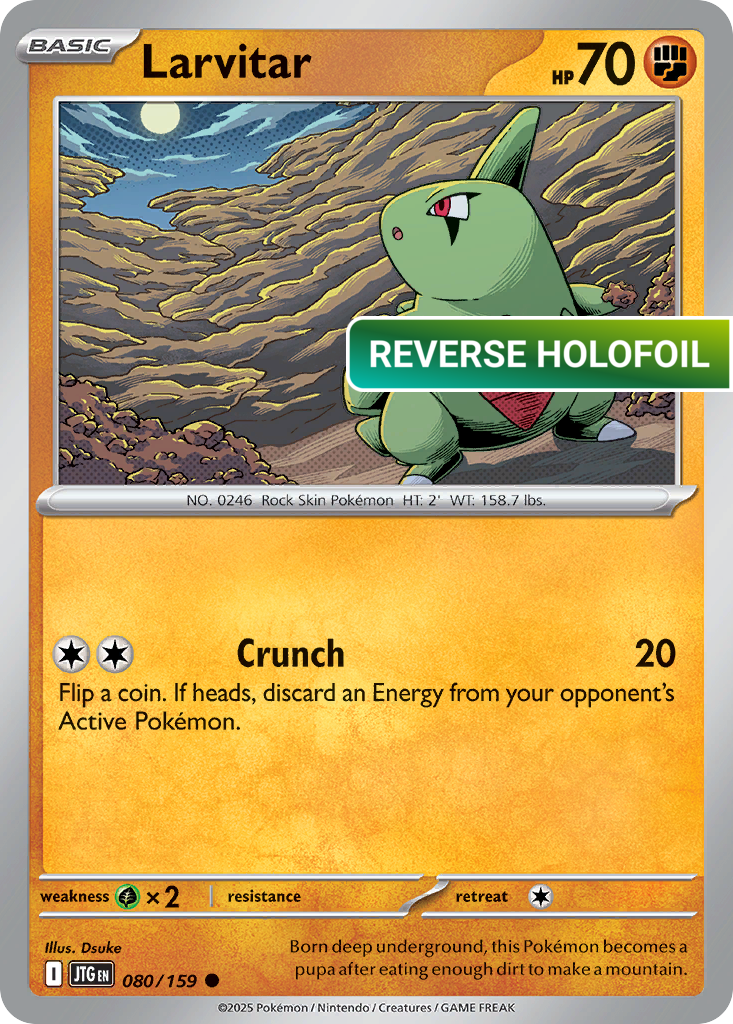 Larvitar (JTG) #080 [EN/R] s/o