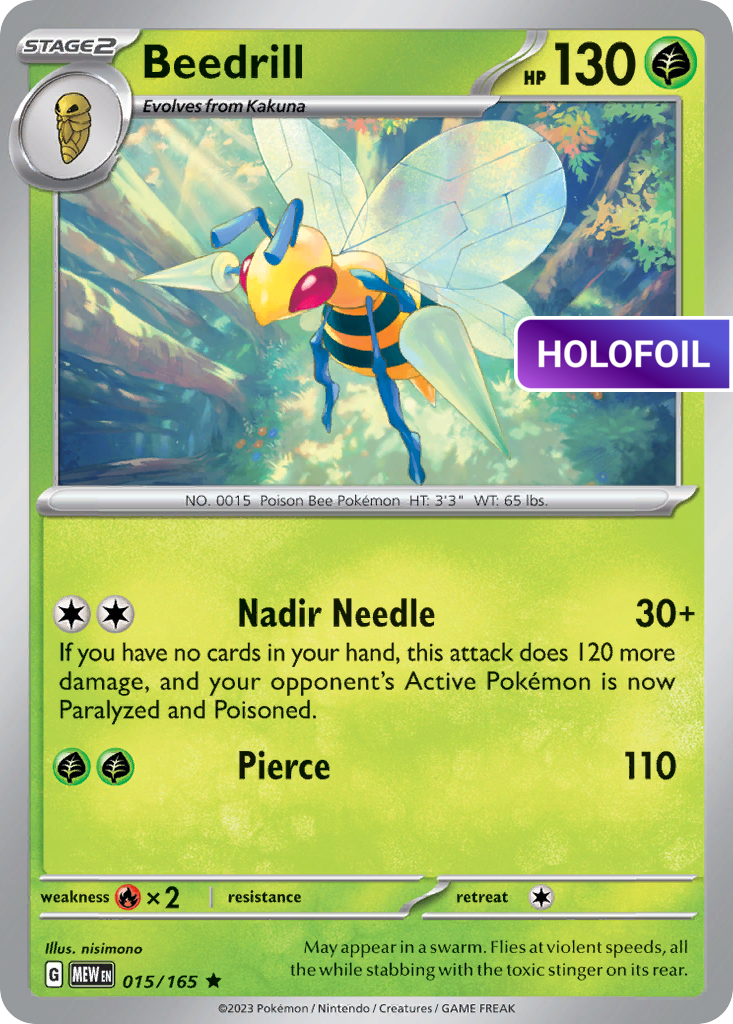 Beedrill (MEW) #15 [EN/H]