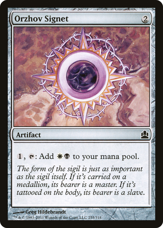 Orzhov Signet (CMD) #255 [EN/N] s/o