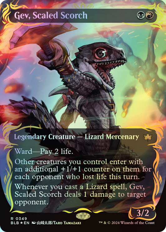 Gev, Scaled Scorch - Raised Foil (BLB) #349 [EN/F] s/o