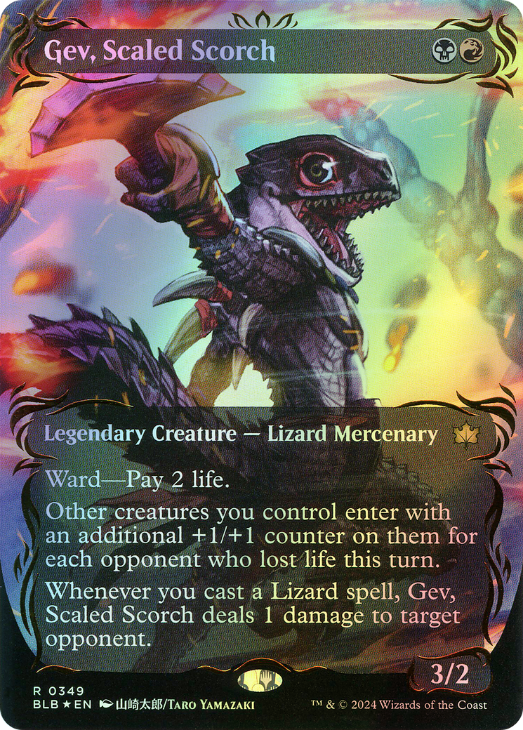 Gev, Scaled Scorch - Raised Foil (BLB) #349 [EN/F] s/o
