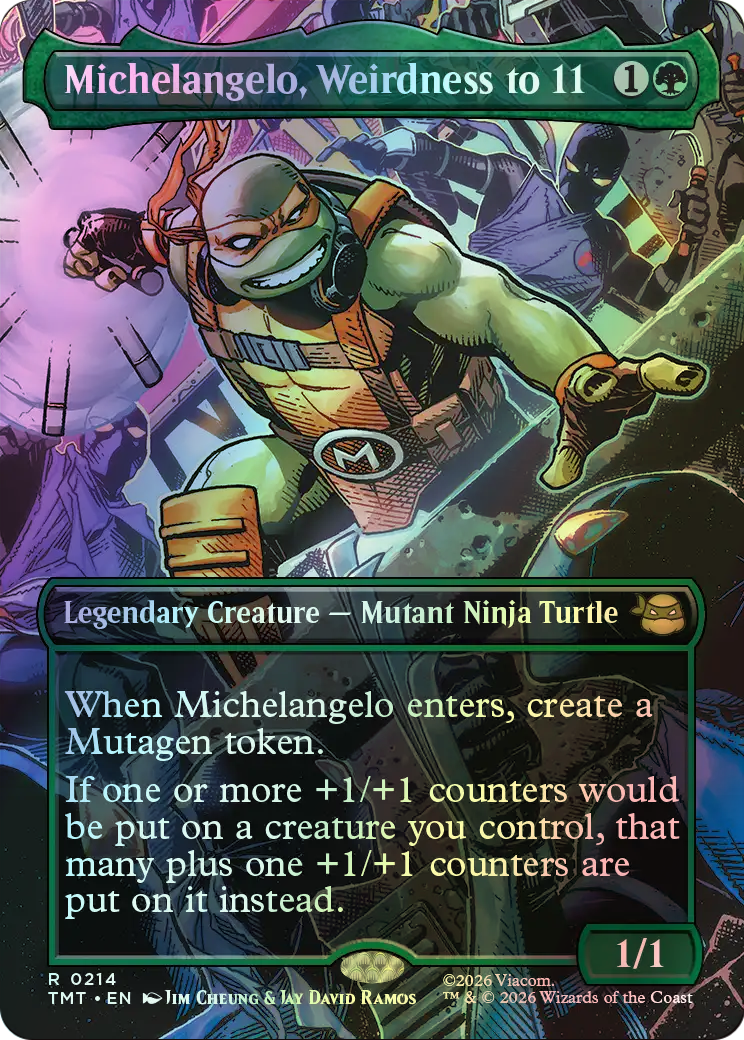 Michelangelo, Weirdness to 11 (TMT) #214 [EN/F] s/o