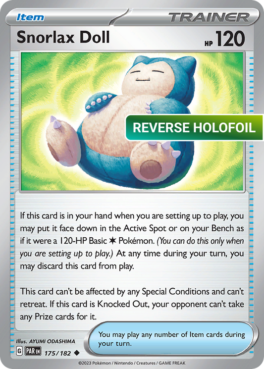 Snorlax Doll (PAR) #175 [EN/R] s/o