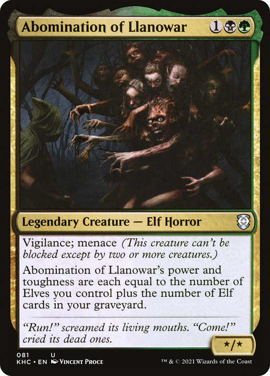 Abomination of Llanowar (KHC) #81 [EN/N] s/o
