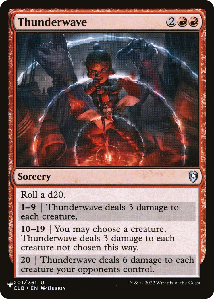 Thunderwave (PLST) #CLB-201 [EN/N]