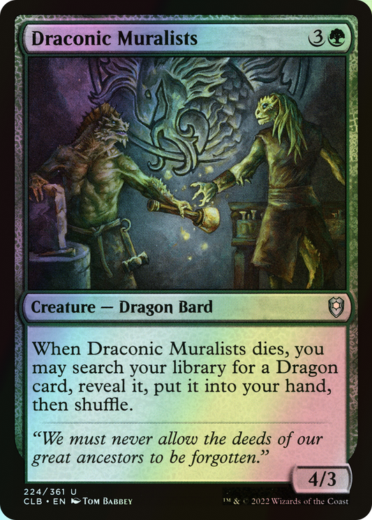 Draconic Muralists (CLB) #224 [EN/F] s/o