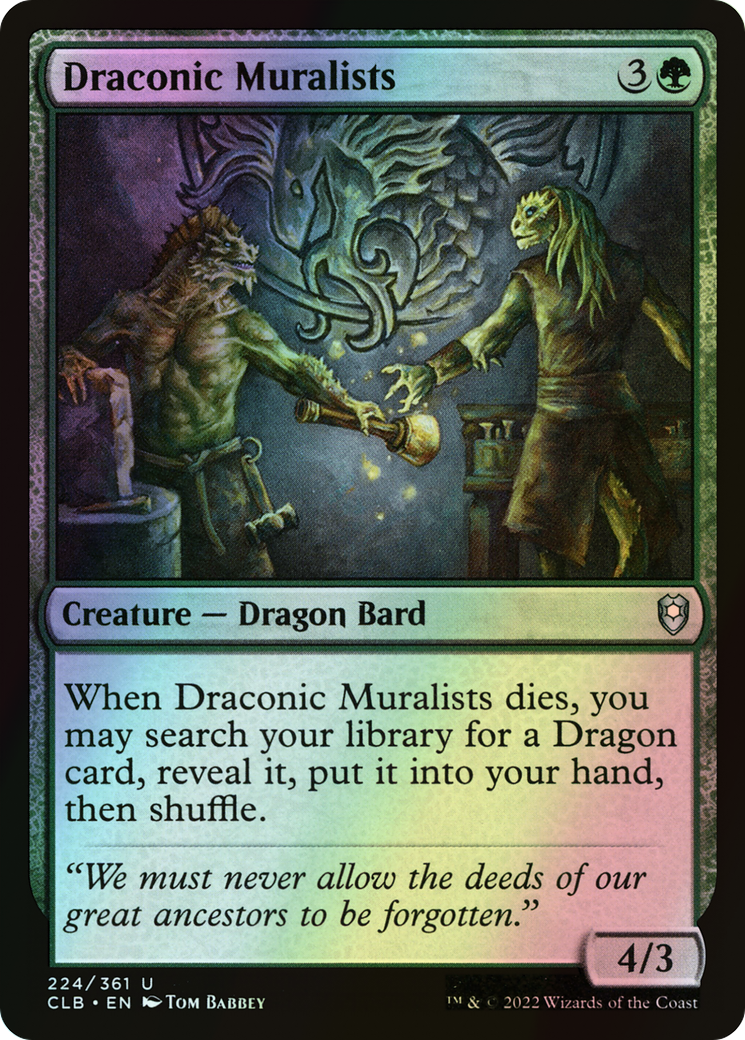 Draconic Muralists (CLB) #224 [EN/F] s/o