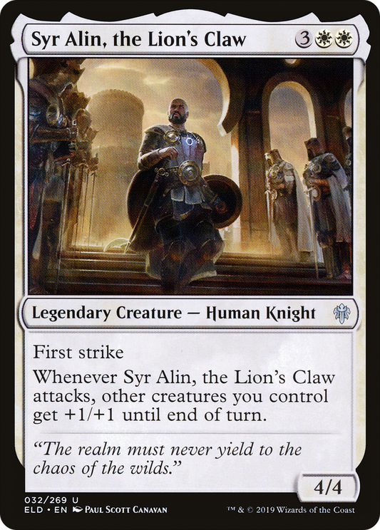 Syr Alin, the Lion's Claw (ELD) #32 [EN/N] s/o