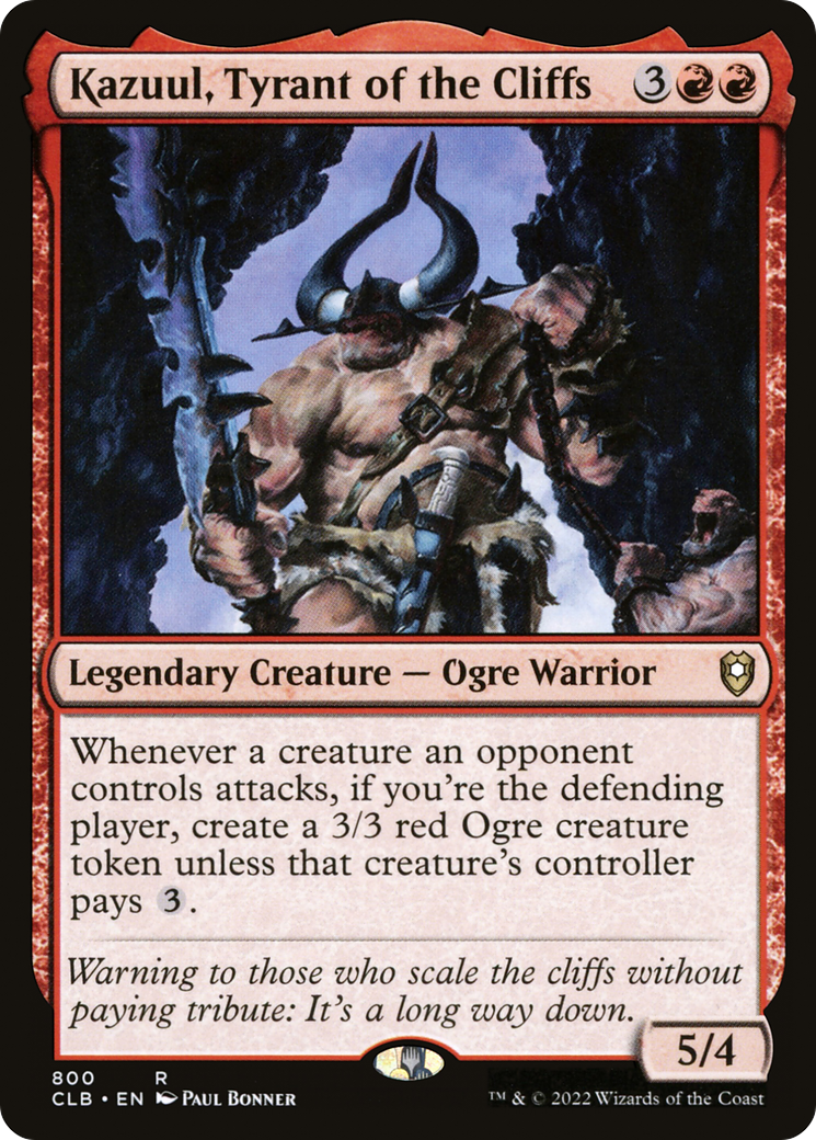 Kazuul, Tyrant of the Cliffs (CLB) #800 [EN/N]