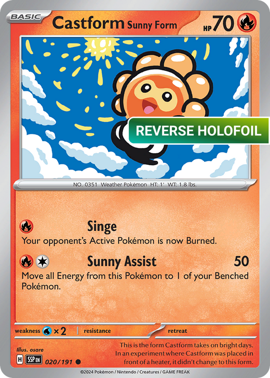 Castform Sunny Form (SSP) #20 [EN/R]