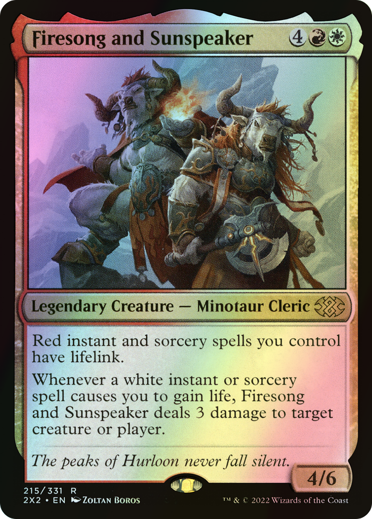 Firesong and Sunspeaker (2X2) #215 [EN/F] s/o