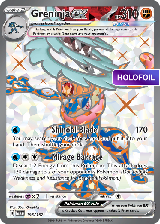 Greninja ex - 198/167 (TWM) #198 [EN/H] s/o