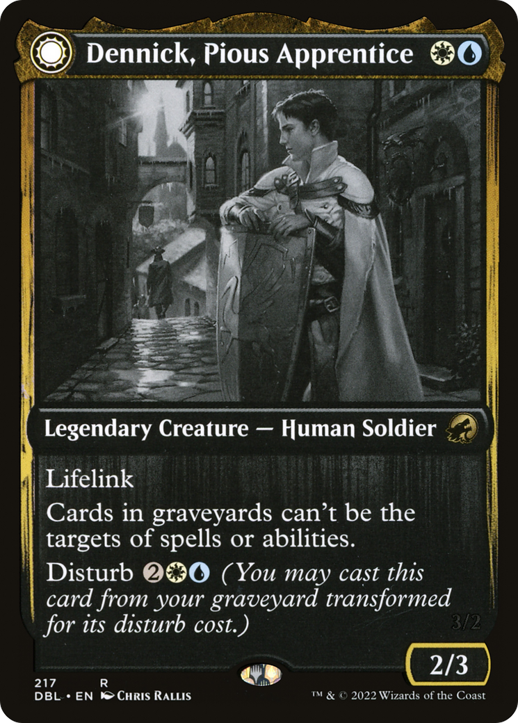 Dennick, Pious Apprentice // Dennick, Pious Apparition (DBL) #217 [EN/N] s/o