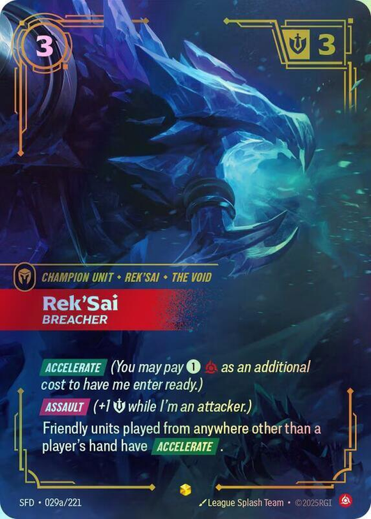Rek'Sai - Breacher (Alternate Art) (SFD) #029a [EN/F]