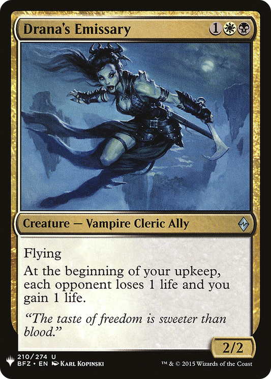 Drana's Emissary (PLST) #BFZ-210 [EN/N] s/o