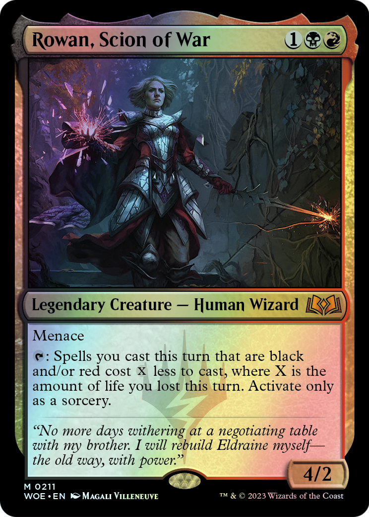 Rowan, Scion of War (WOE) #211 [EN/F] s/o