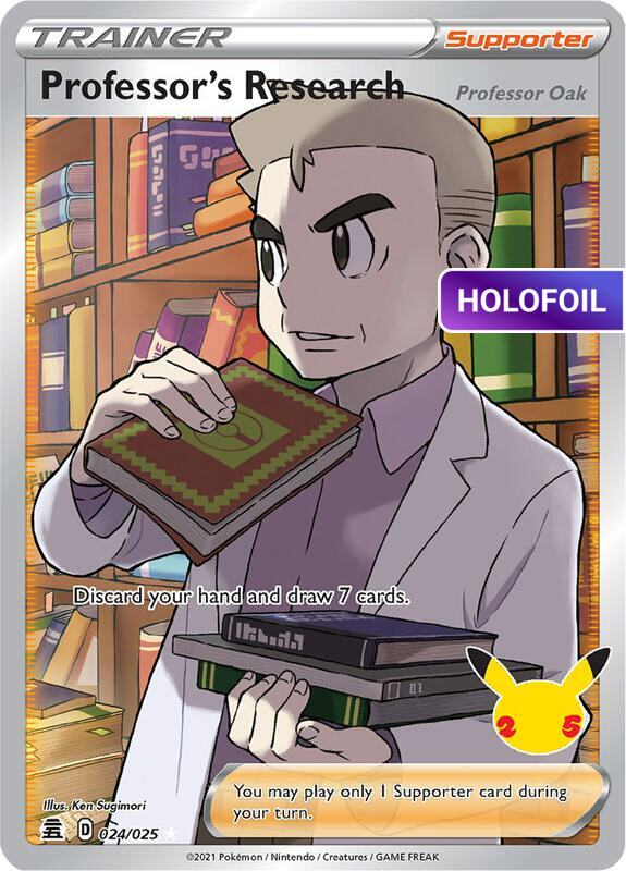 Professor's Research [Professor Oak] (Full Art) (CEL) #024 [EN/H]