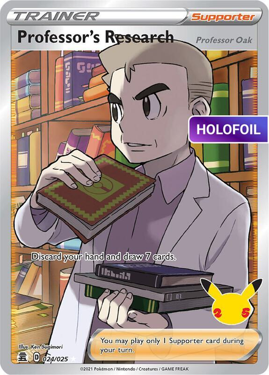 Professor's Research [Professor Oak] (Full Art) (CEL) #024 [EN/H]