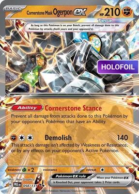 Cornerstone Mask Ogerpon ex - 058/131 (PRE) #058 [EN/H] s/o