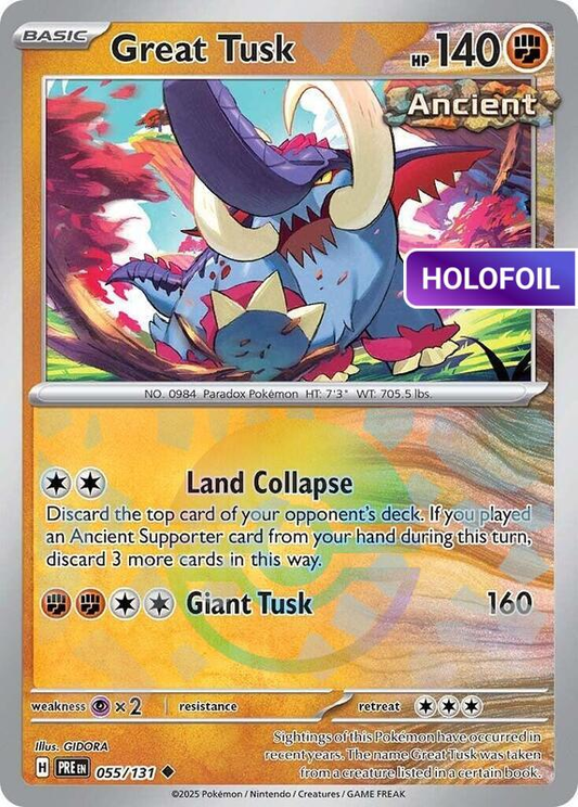 Great Tusk (Poke Ball Pattern) (PRE) #055_V2 [EN/H]