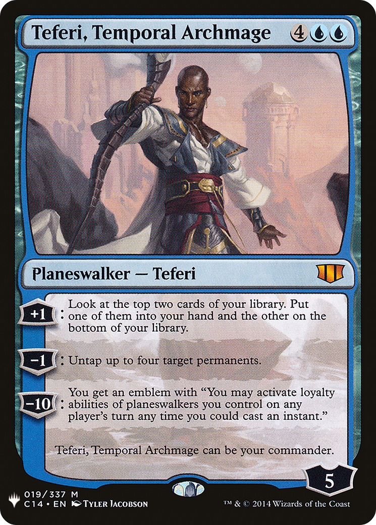 Teferi, Temporal Archmage (PLST) #C14-19 [EN/N] s/o