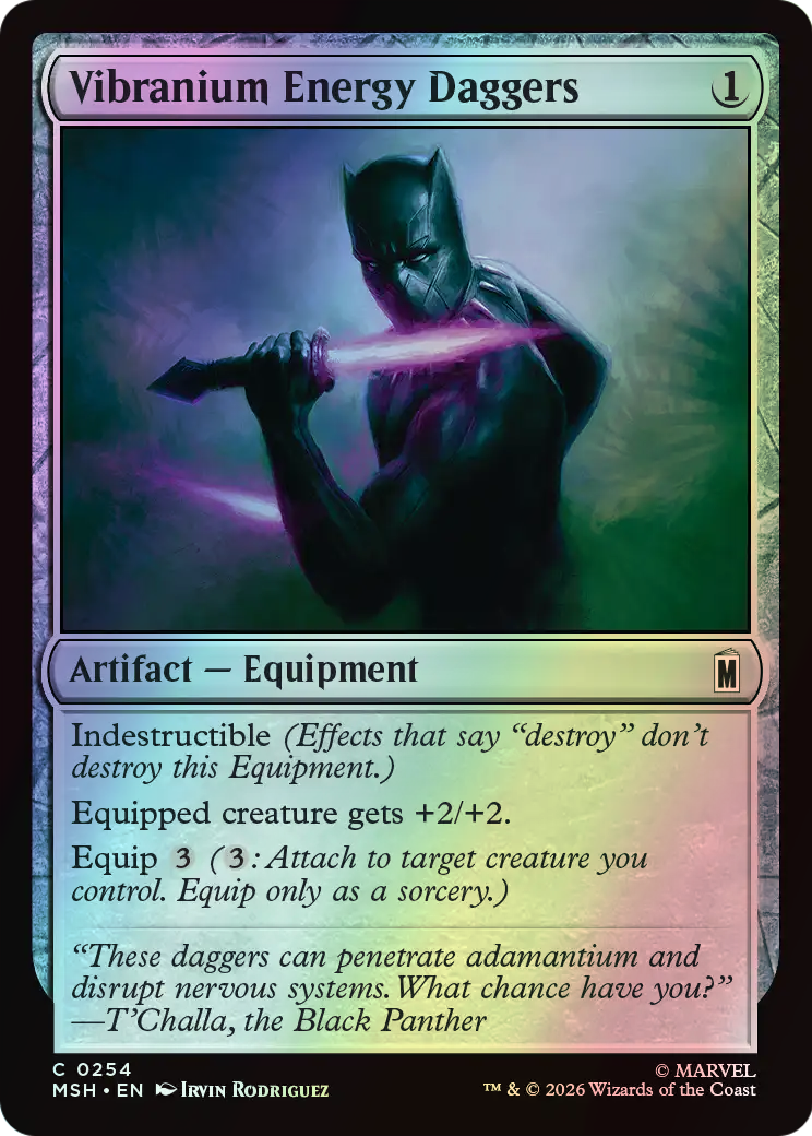 Vibranium Energy Daggers (MSH) #254 [EN/F]