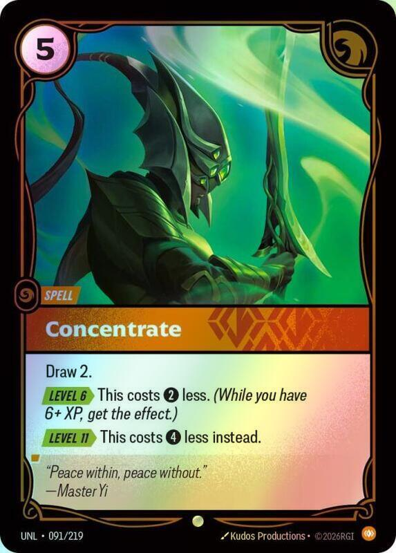 Concentrate (UNL) #091 [EN/F] s/o