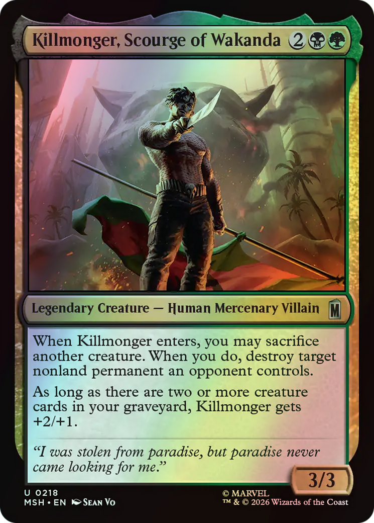 Killmonger, Scourge of Wakanda (MSH) #218 [EN/F]