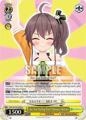 Are You Feeling Fine? Natsuiro Matsuri (HOL) #HOL/W104-E032 [EN]
