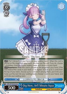 Dig Here, Arf! Minato Aqua (HOL) #HOL/W104-E133 [EN]