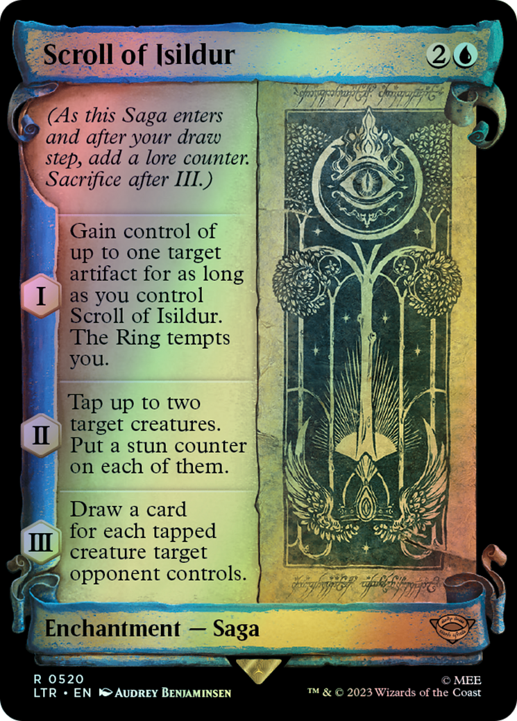 Scroll of Isildur - Silver Foil (LTR) #520 [EN/F] s/o