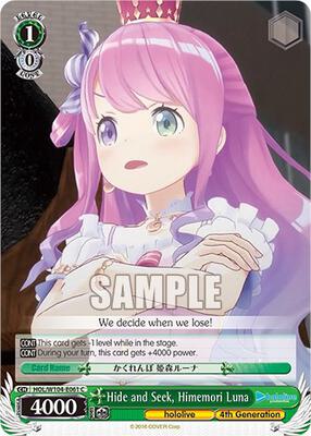 Hide and Seek, Himemori Luna (HOL) #HOL/W104-E061 [EN]