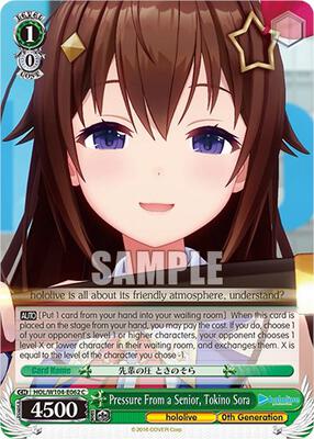 Pressure From a Senior, Tokino Sora (HOL) #HOL/W104-E062 [EN]