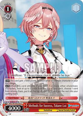 Methods for Success, Takane Lui (HOL) #HOL/W104-E101 [EN]