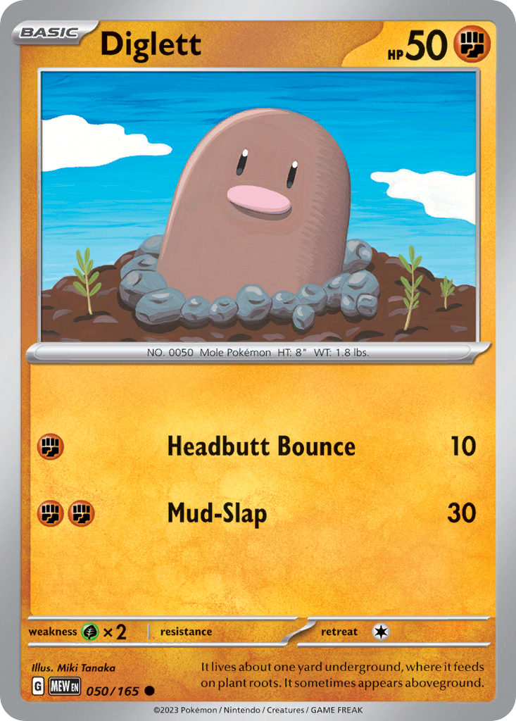 Diglett (MEW) #50 [EN/N]