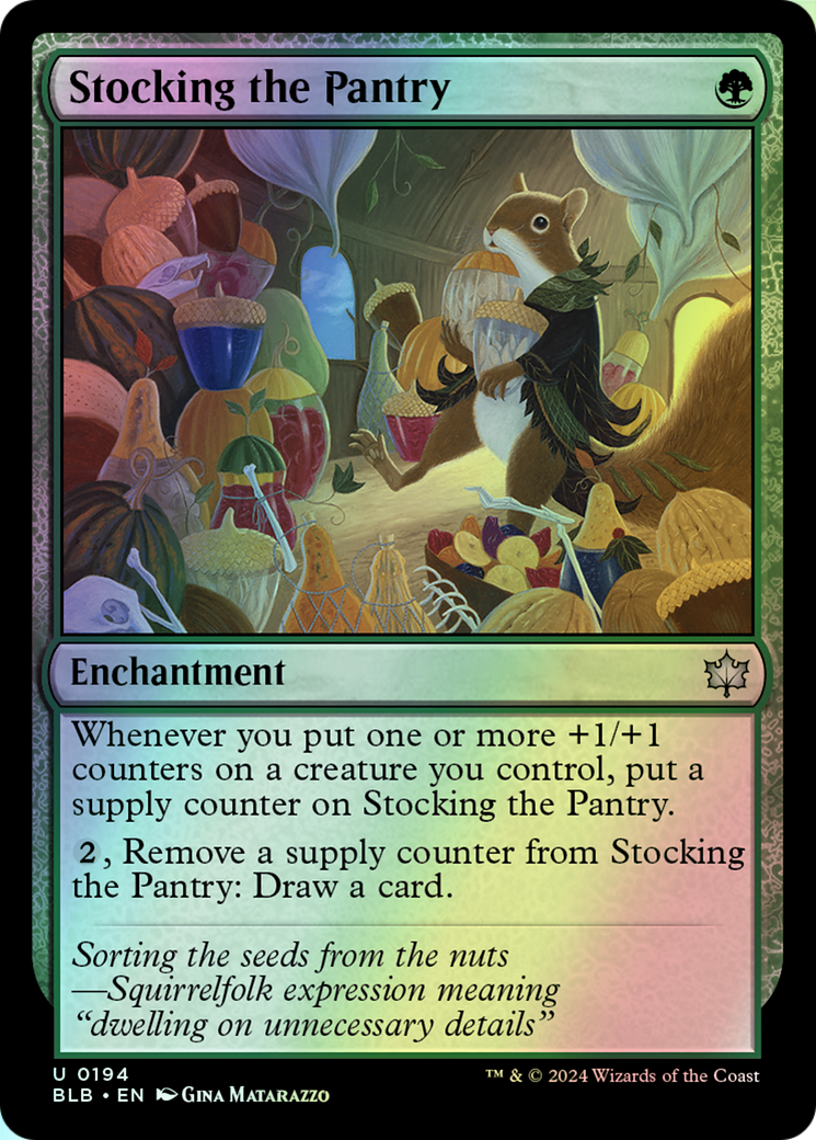 Stocking the Pantry (Bloomburrow) 194 [English/Foil] Magic The