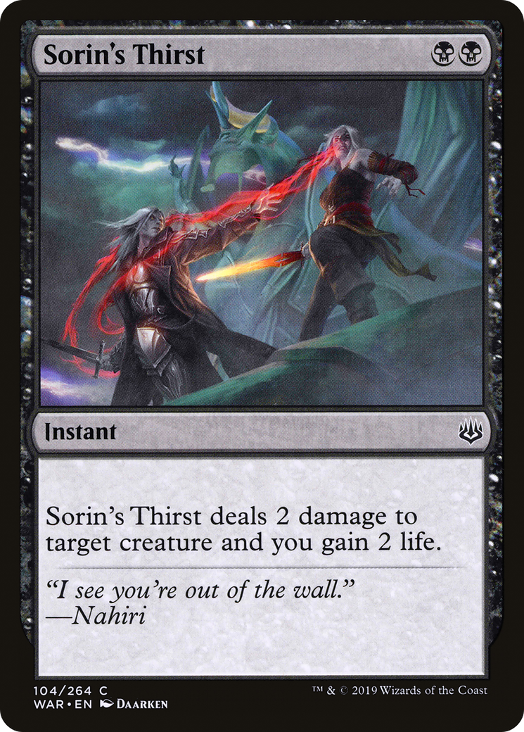 Sorin's Thirst (WAR) #104 [EN/N]